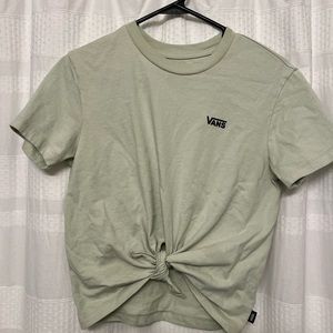 Vans tie front tee